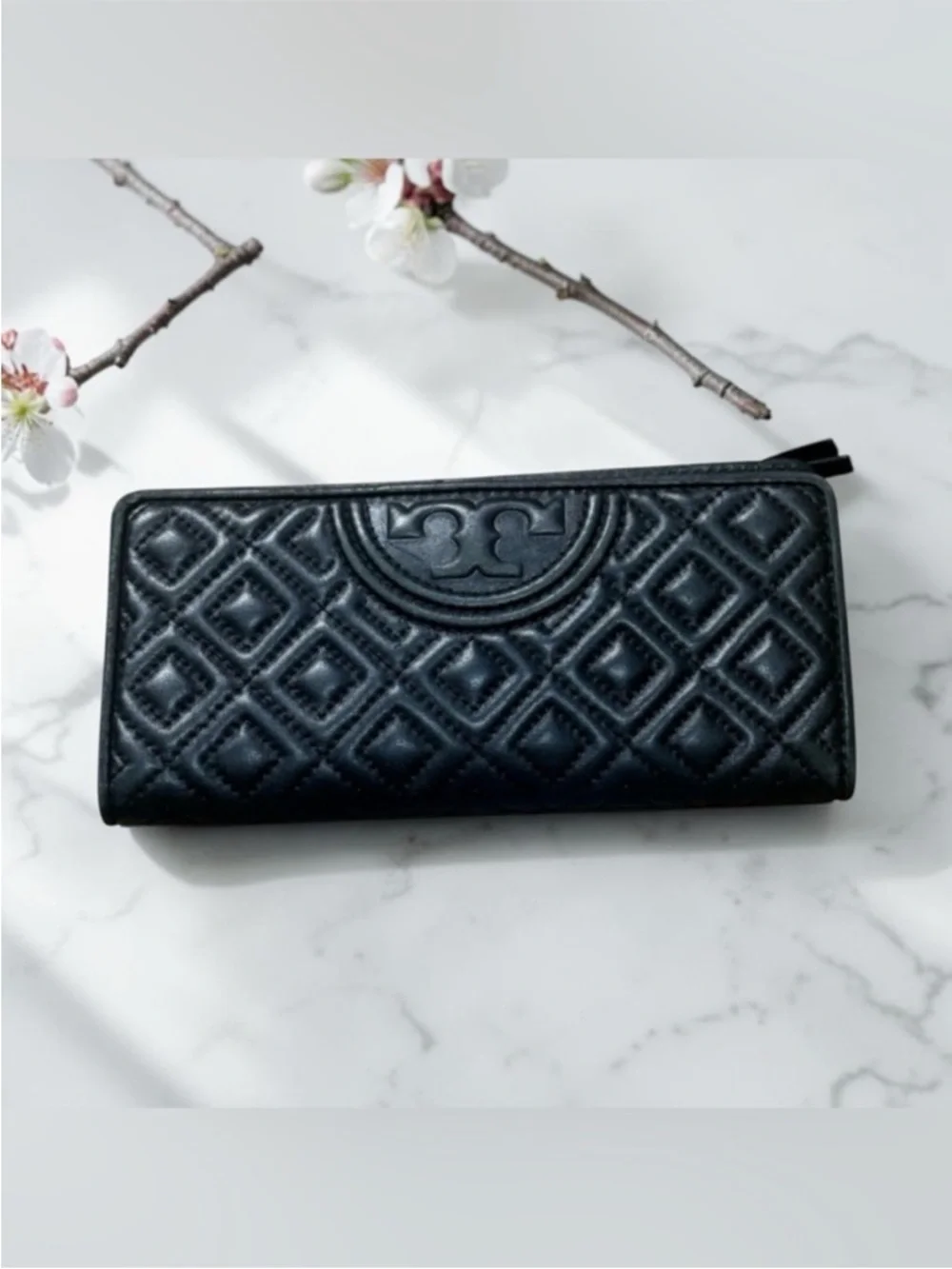 Tory Burch Fleming Quilted Soft Leather Continental Wallet - Picture 1 of 6